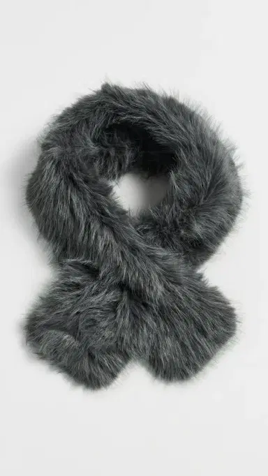 Hat Attack Foxy Pull Thru Scarf Grey One Size | Thumbnail 2