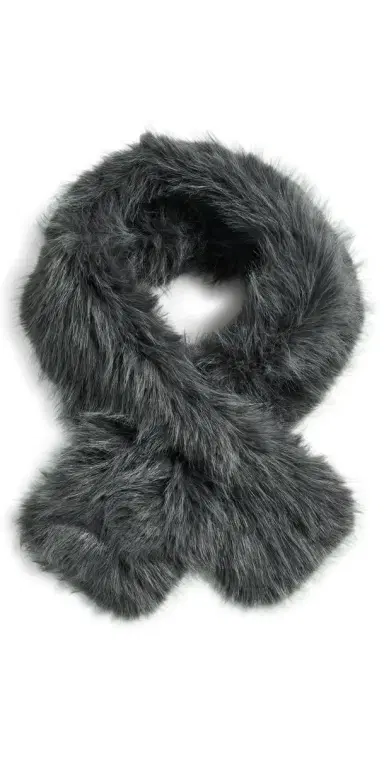 Hat Attack Foxy Pull Thru Scarf Grey One Size | Thumbnail 1