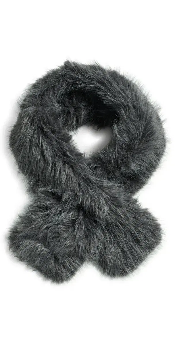 Hat Attack Foxy Pull Thru Scarf Grey One Size