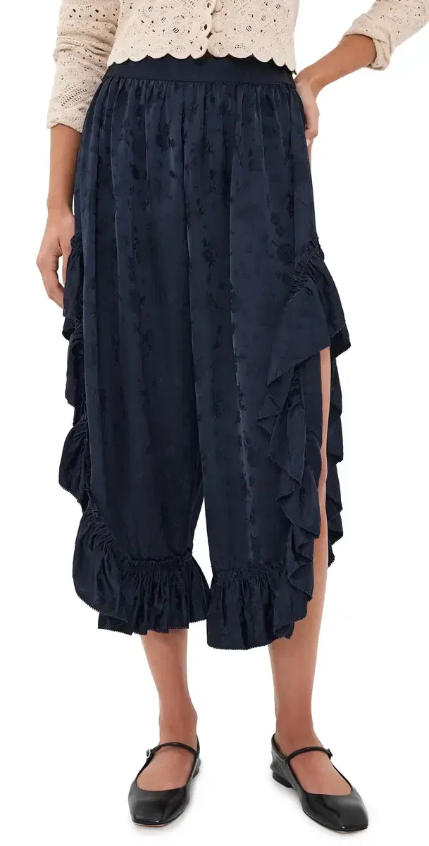 Sea Shay ace Ruffle Pants Navy