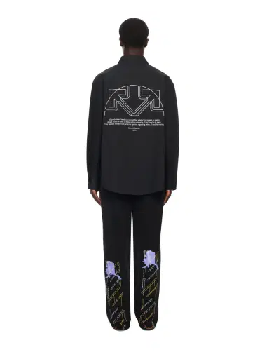 Off-White Off Line Half Arrow Poplin Overshirt | Thumbnail 4