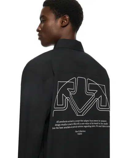 Off-White Off Line Half Arrow Poplin Overshirt | Thumbnail 5