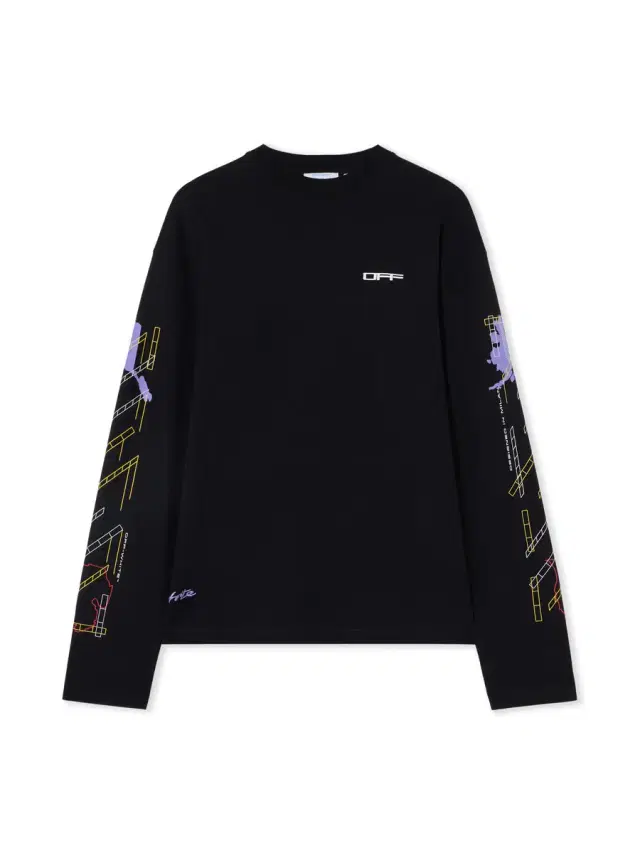 Off-White Archigeography Arrow Skate Long Sleeve T-Shirt