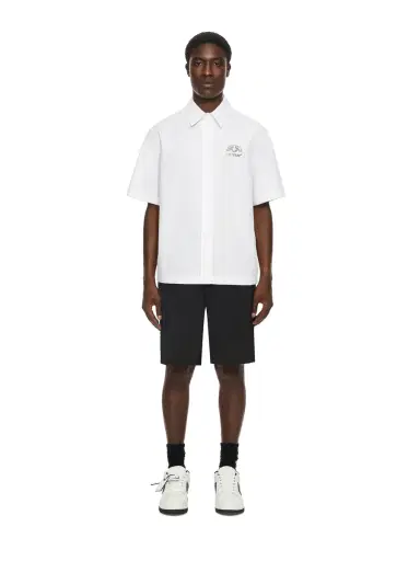 Off-White Off Line Half Arrow Poplin Slim Bowling Shirt | Thumbnail 2 Off-White Off Line Half Arrow Poplin Slim Bowling Shirt | Thumbnail 2