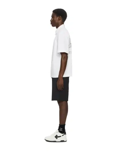Off-White Off Line Half Arrow Poplin Slim Bowling Shirt | Thumbnail 3 Off-White Off Line Half Arrow Poplin Slim Bowling Shirt | Thumbnail 3