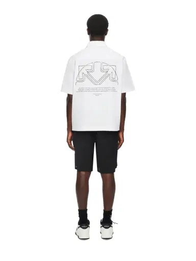 Off-White Off Line Half Arrow Poplin Slim Bowling Shirt | Thumbnail 4 Off-White Off Line Half Arrow Poplin Slim Bowling Shirt | Thumbnail 4