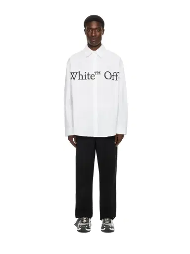 Off-White Bookish Scarf Poplin Overshirt | Thumbnail 2 Off-White Bookish Scarf Poplin Overshirt | Thumbnail 2