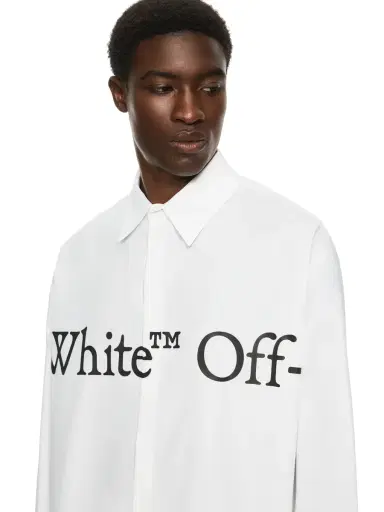 Off-White Bookish Scarf Poplin Overshirt | Thumbnail 5 Off-White Bookish Scarf Poplin Overshirt | Thumbnail 5