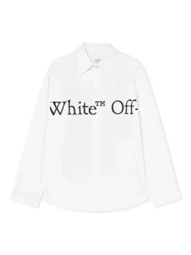 Off-White Bookish Scarf Poplin Overshirt | Thumbnail 1 Off-White Bookish Scarf Poplin Overshirt | Thumbnail 1