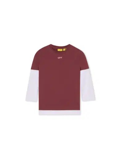 Off-White Arrow Acrylic Double Layer Long Sleeve T-Shirt | Thumbnail 2