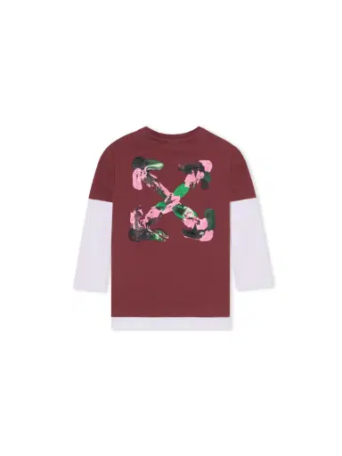 Off-White Arrow Acrylic Double Layer Long Sleeve T-Shirt | Thumbnail 1