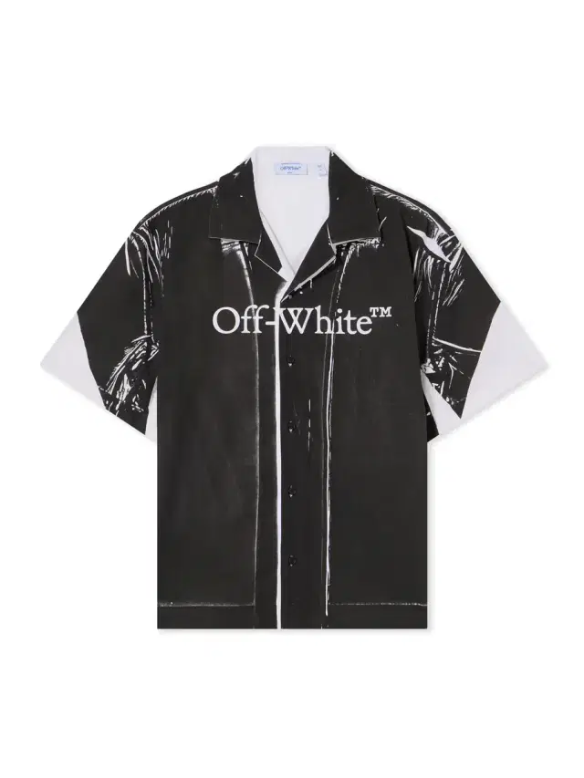 Off-White Negative Big Bookish Bowling Shirt