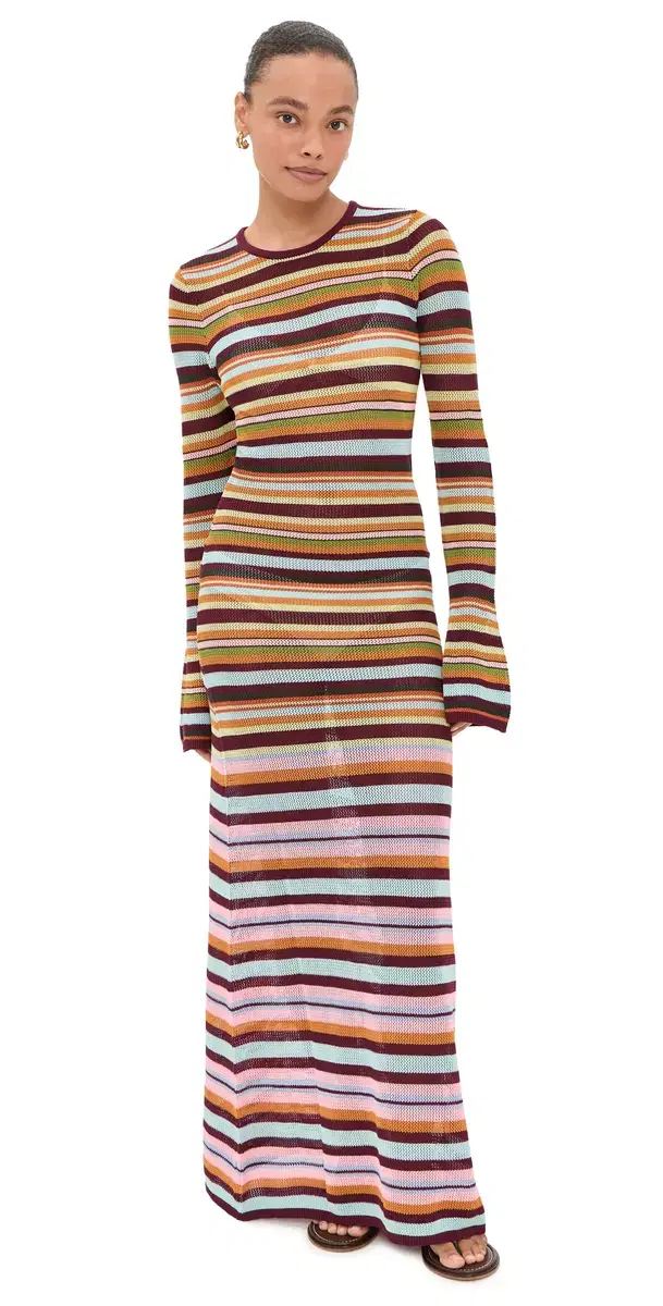 BEACH RIOT Joie Coverup Dress Paradise tripe
