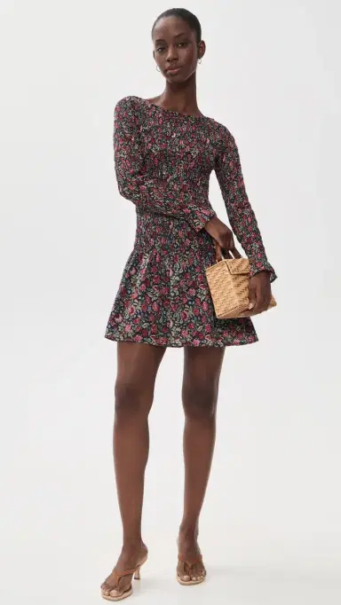 Hill House Home The Dalia Mini Nap Dress Chilton Floral Block/ulti | Thumbnail 5