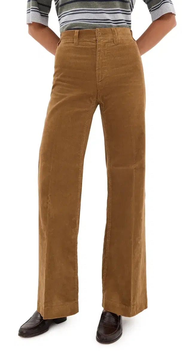 Polo Ralph Lauren Thin Wale Corduroy Flare Pants Tan