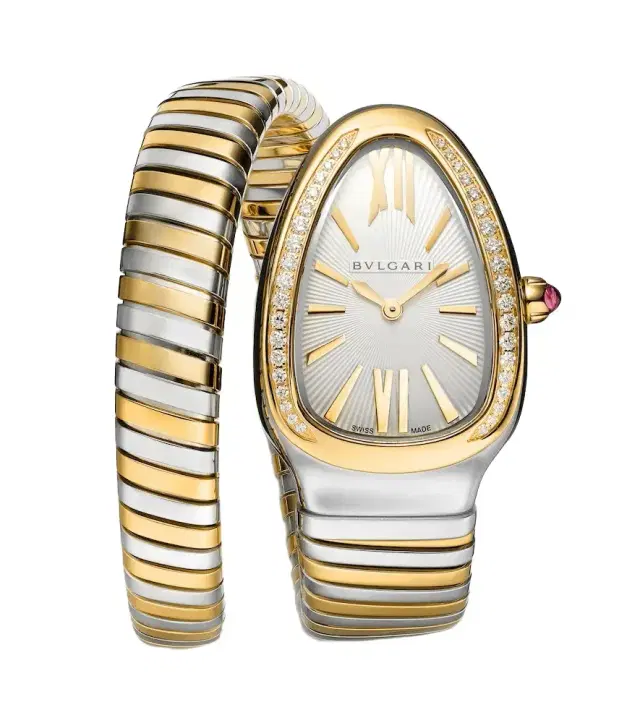 Bvlgari Serpenti Tubogas watch with diamonds