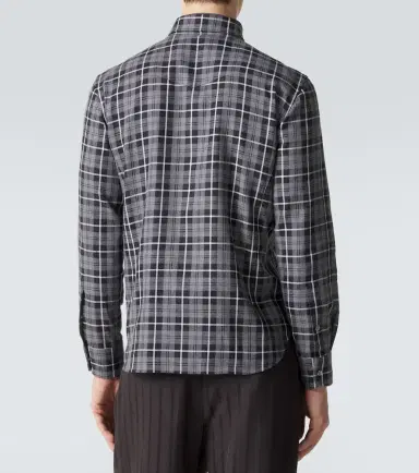 Tom Ford Checked cotton twill Western shirt | Thumbnail 3