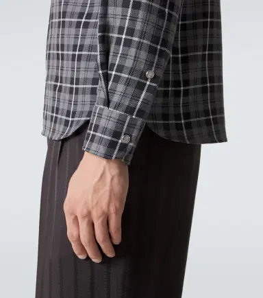Tom Ford Checked cotton twill Western shirt | Thumbnail 7