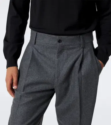 Dolce & Gabbana Virgin wool flannel wide-leg pants | Thumbnail 3 Dolce & Gabbana Virgin wool flannel wide-leg pants | Thumbnail 3