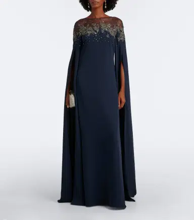Carolina Herrera Embellished crêpe gown | Thumbnail 2 Carolina Herrera Embellished crêpe gown | Thumbnail 2