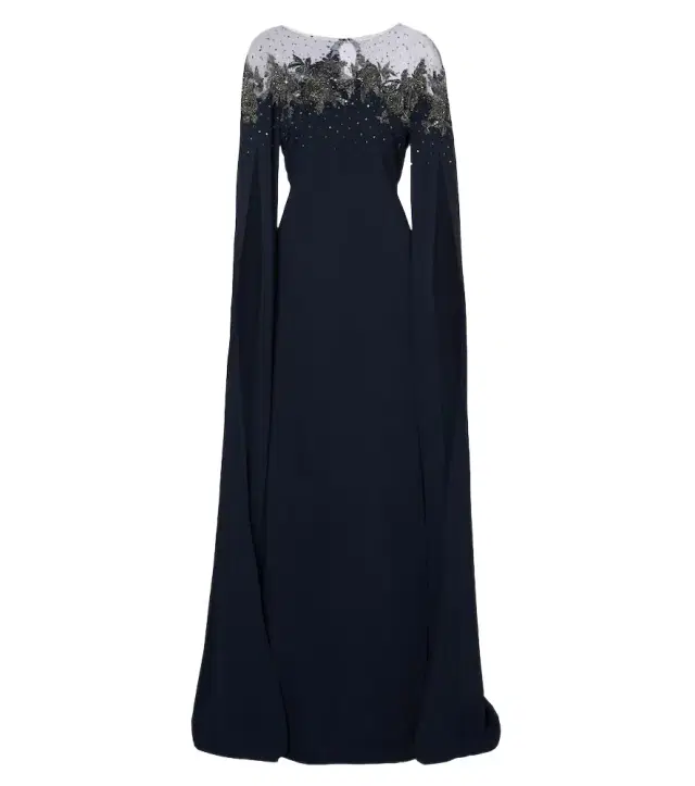 Carolina Herrera Embellished crêpe gown