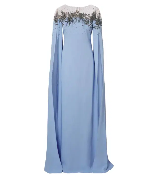 Carolina Herrera Embellished crêpe gown