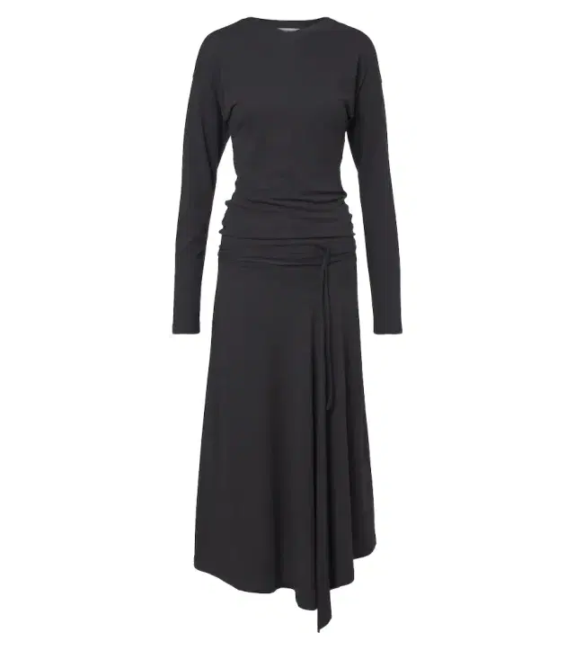 Lemaire Cotton jersey crêpe midi dress