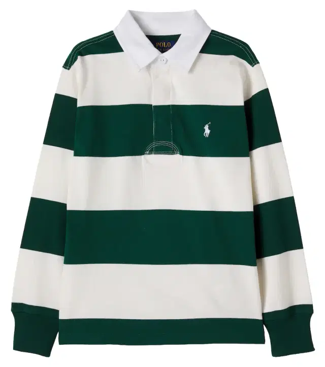 POLO RALPH LAUREN KIDS Striped cotton polo shirt