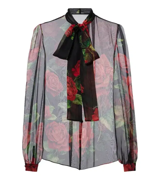 Dolce & Gabbana Floral silk chiffon blouse