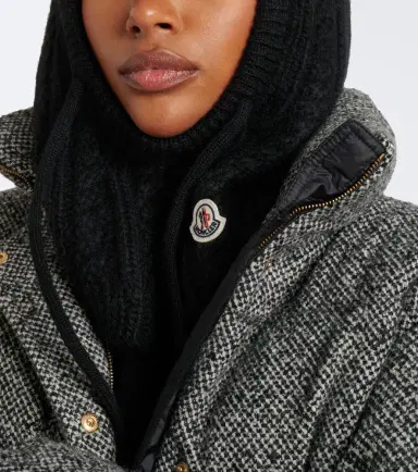 Moncler Cable-knit alpaca and wool-blend balaclava | Thumbnail 4