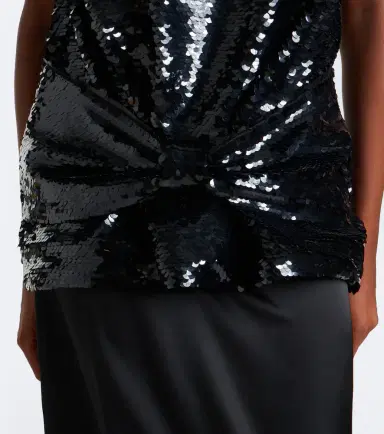 Simone Rocha Bow-detail sequined peplum top | Thumbnail 2