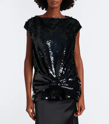 Simone Rocha Bow-detail sequined peplum top | Thumbnail 4