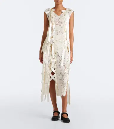 Simone Rocha Unraveling bow-detail lace midi skirt | Thumbnail 5 Simone Rocha Unraveling bow-detail lace midi skirt | Thumbnail 5
