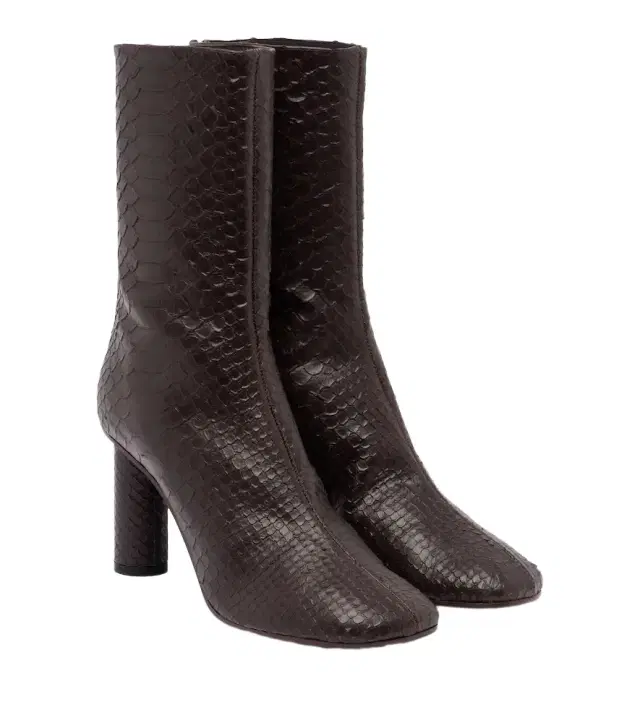 Paris Texas Alice snake-effect leather ankle boots