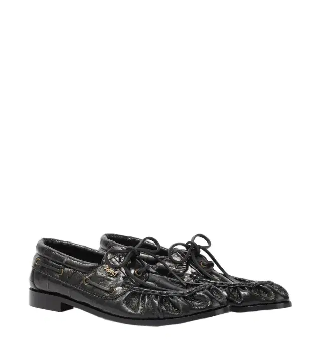 Saint Laurent Le Loafer leather boat shoes