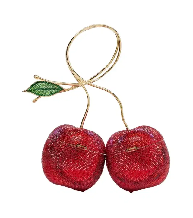 Judith Leiber Couture Cherries Small embellished clutch