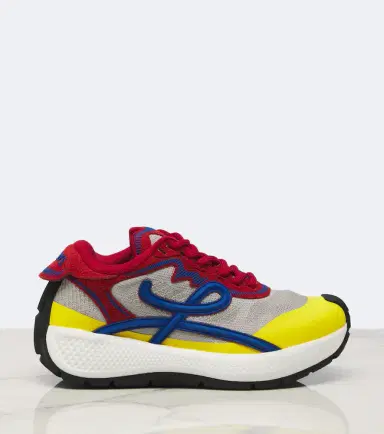 Loewe Pogo colorbocked mesh-trimmed sneakers | Thumbnail 2