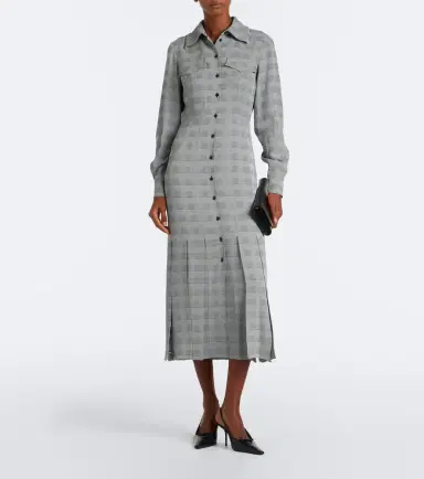 Emilia Wickstead Caliste checked shirtdress | Thumbnail 4