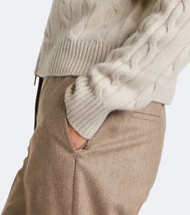 ELEVENTY Cable-knit cashmere zip-up sweater | Thumbnail 4