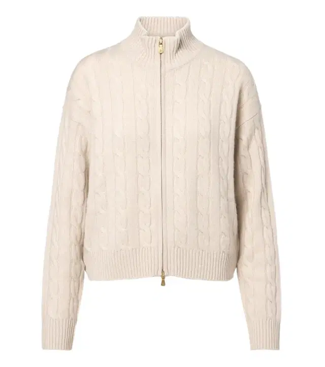ELEVENTY Cable-knit cashmere zip-up sweater