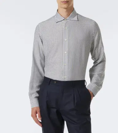 ELEVENTY Striped twill shirt | Thumbnail 4 ELEVENTY Striped twill shirt | Thumbnail 4
