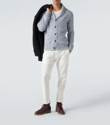 ELEVENTY Wool and cashmere-blend cardigan | Thumbnail 5