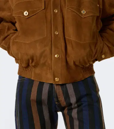 Versace Suede blouson jacket | Thumbnail 5 Versace Suede blouson jacket | Thumbnail 5