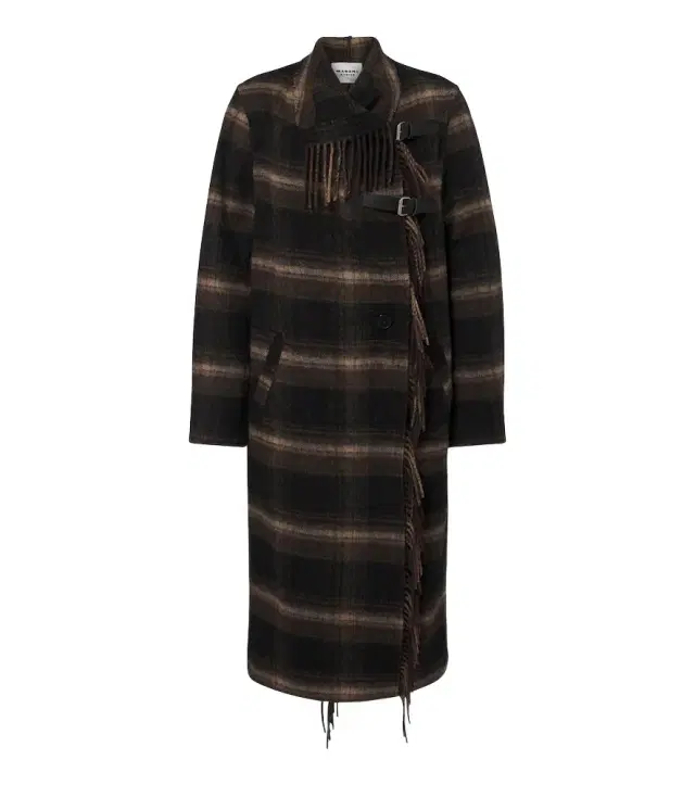 Marant Étoile Gihan plaid wool-blend coat