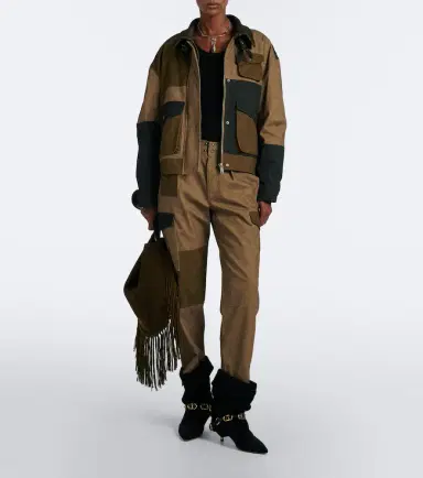 Marant Étoile Risla patchwork cotton jacket | Thumbnail 2 Marant Étoile Risla patchwork cotton jacket | Thumbnail 2