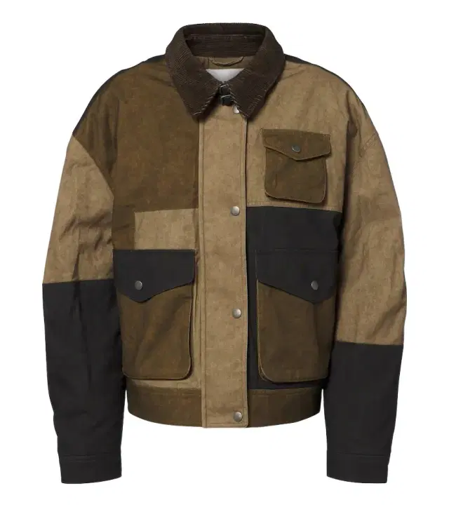 Marant Étoile Risla patchwork cotton jacket