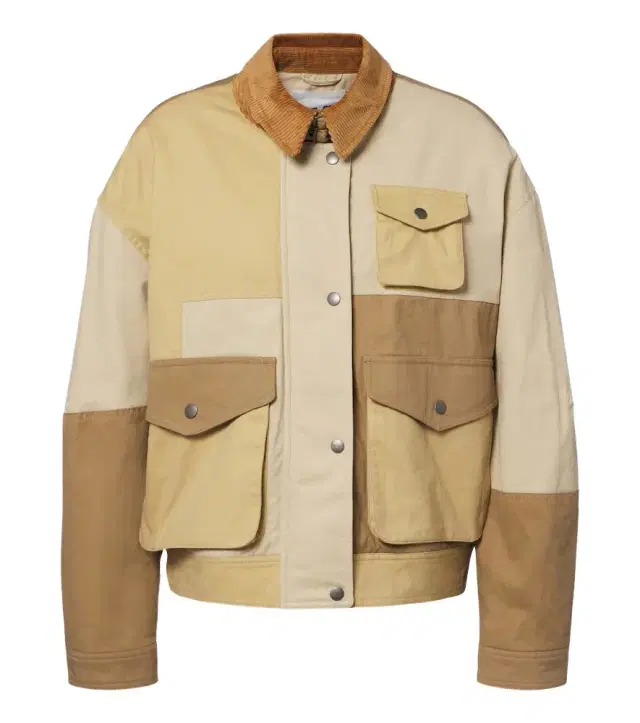 Marant Étoile Risla patchwork cotton jacket