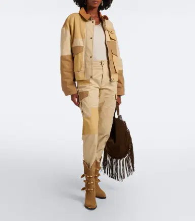 Marant Étoile Renzae patchwork cotton cargo pants | Thumbnail 3 Marant Étoile Renzae patchwork cotton cargo pants | Thumbnail 3