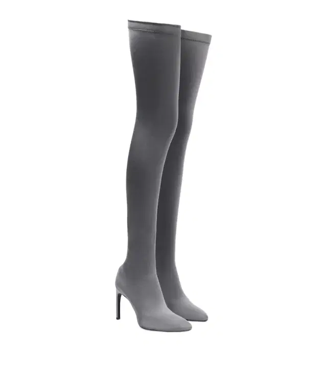 Victoria Beckham Harlow jersey over-the-knee boots