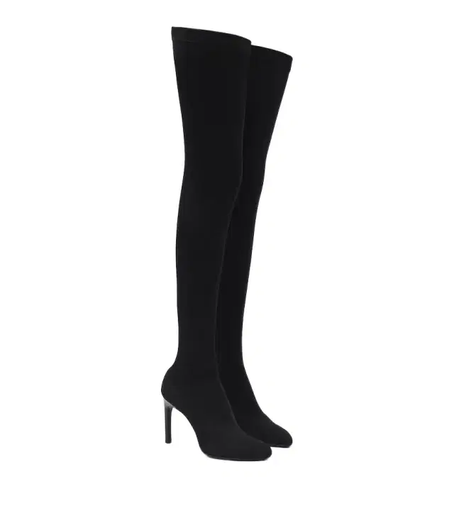 Victoria Beckham Harlow jersey over-the-knee boots